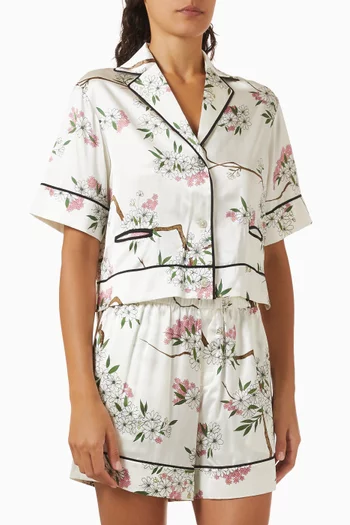 Arletty Pyjama Set in Silk Satin