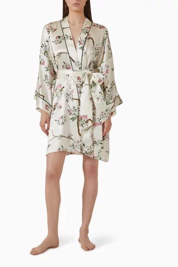 Mimi Ana Blossom Robe in Silk
