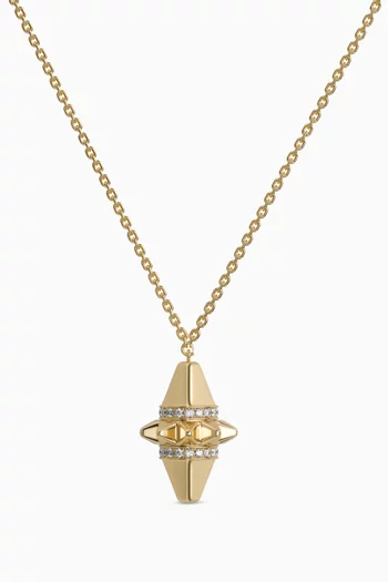 Hab El Hayl Diamond Pendant Necklace in 18kt Yellow Gold