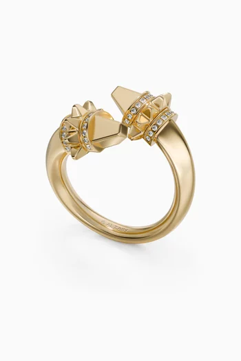Hab El Hayl Diamond Ring in 18kt Yellow Gold
