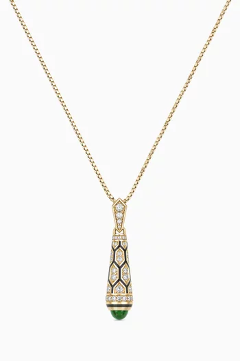 Mushabbak Diamond Necklace in 18kt Yellow Gold