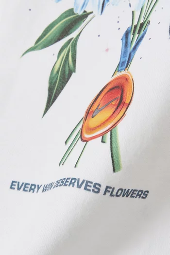 Flower Logo T-shirt in Cotton-blend