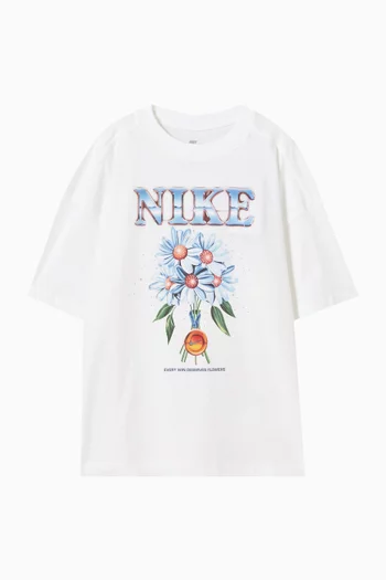 Flower Logo T-shirt in Cotton-blend