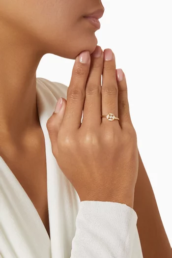 Barq Marquise Diamond Circle Ring in 18kt Gold
