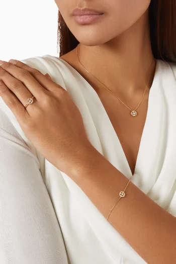 Barq Marquise Diamond Circle Bracelet in 18kt Gold