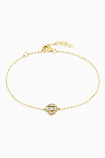 Barq Marquise Diamond Circle Bracelet in 18kt Gold