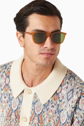Kinney Square Sunglasses in Acetate