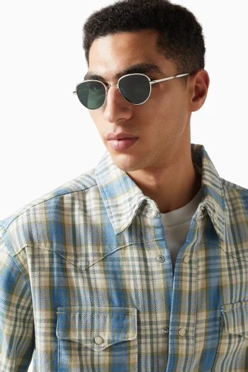 Wells J Sunglasses in Titanium