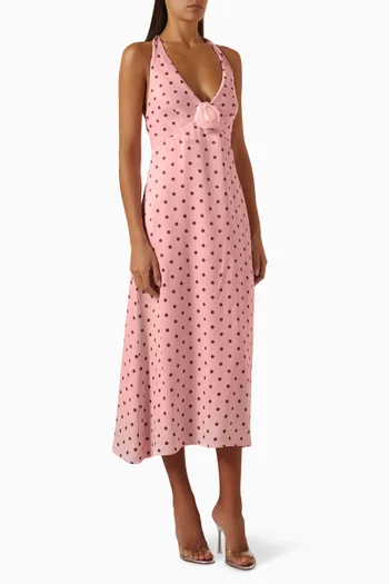 Jardin Halterneck Midi Dress