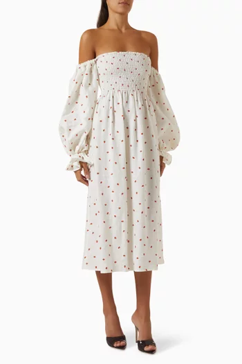 Atlanta Midi Dress in Linen