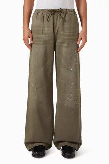 Washed Pants in Cotton