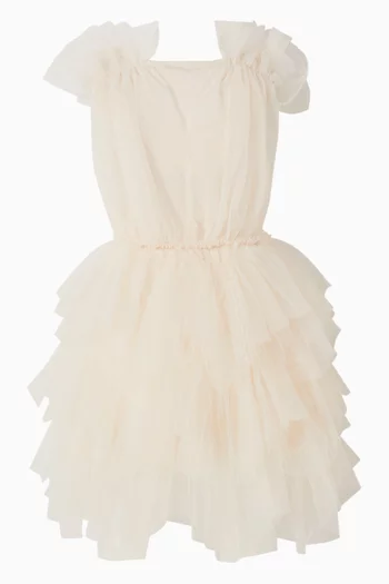 Junior Girl Etching Tutu Dress in Tulle