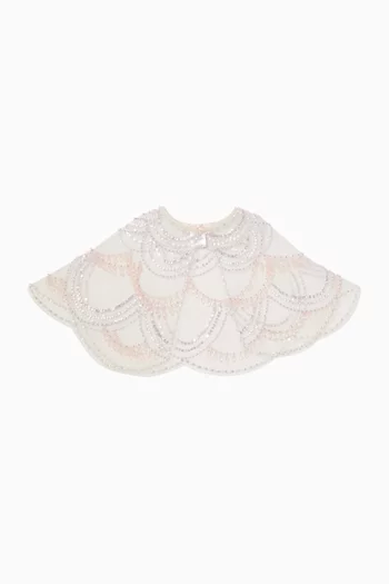 Blushing Horizon Cape in Tulle