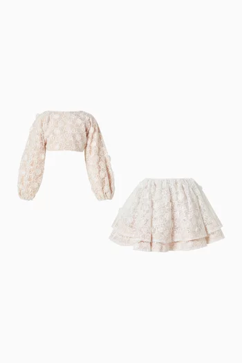 Celestial Top & In Bloom Skirt Set