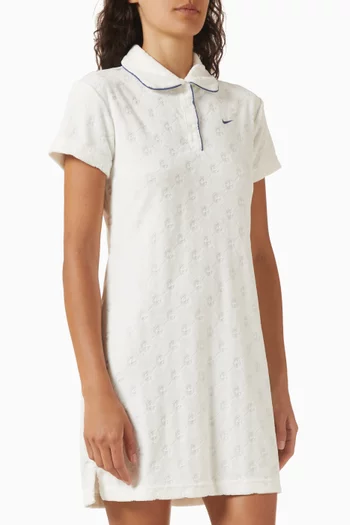 Sportswear Polo Dress in Chill Terry