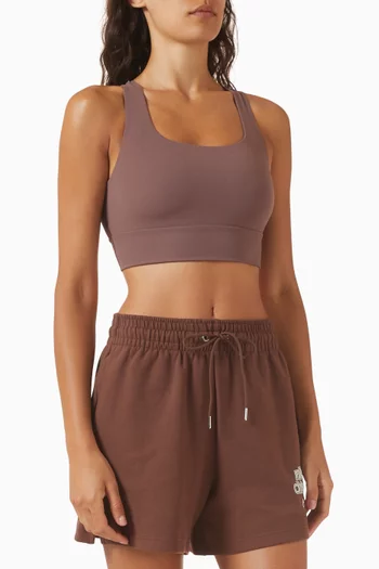 Zenvy Padded Longline Sports Bra in InfinaSoft