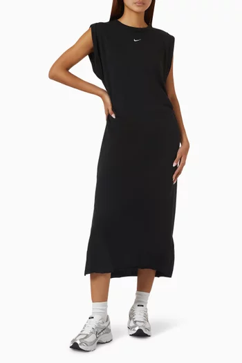 Sportswear Maxi Dress in Cotton-terry