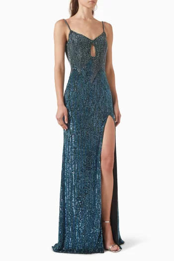 Bead-embellished Gown