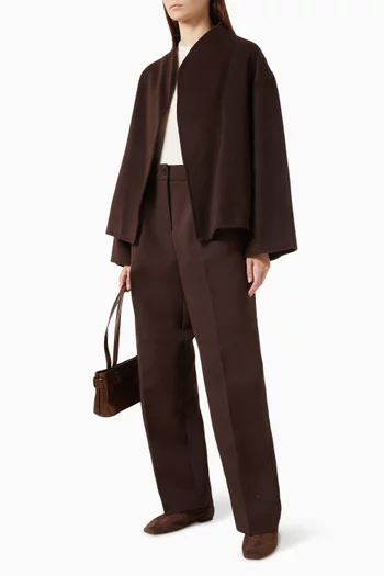 Short Jacket in Wool & Cashmere