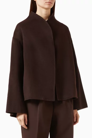 Short Jacket in Wool & Cashmere