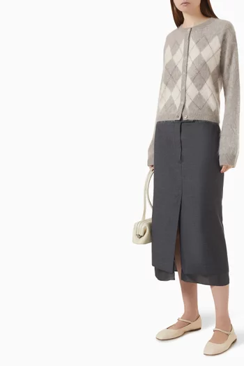 Argyle Cardigan in Cashmere