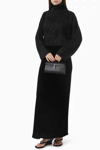 Brushed Boyfriend Turtleneck Sweater in Cashmere