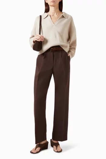 Relaxed Fit Polo Shirt in Cashmere