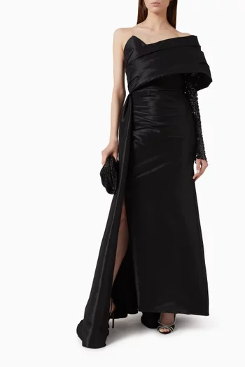 One-shoulder Gown