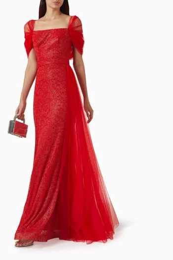 Sequin-embellished Gown