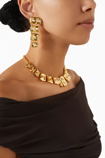 B.O Mini Auris Clip-on Earrings in 24kt Gold-plated Copper