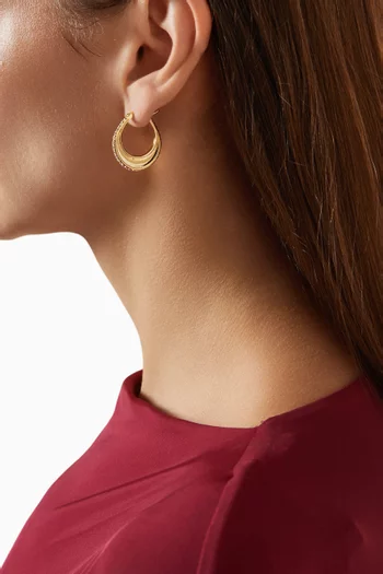 B.O Lume Earrings in 24kt Gold-plated Copper