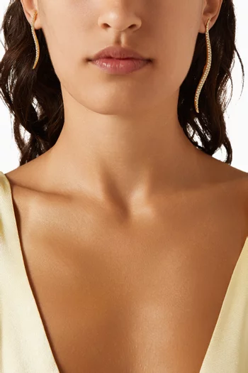 B.O Nova Earrings in 24kt Gold-plated Copper