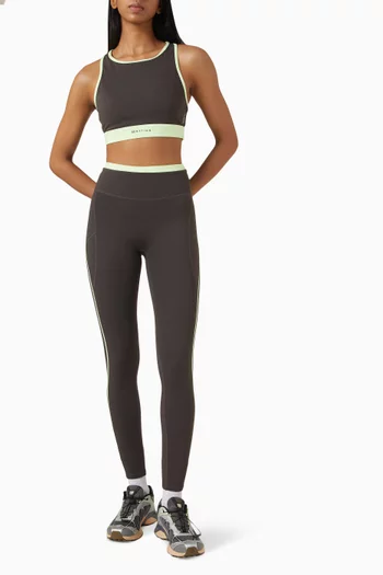 Rapid High-neck Sports Bra in Active Lite