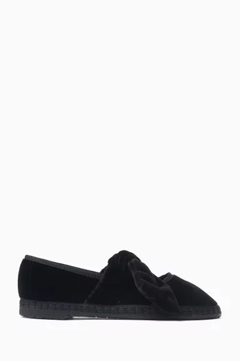 Lyra Ballet Flats in Velvet