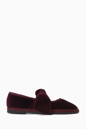 Lyra Ballet Flats in Velvet