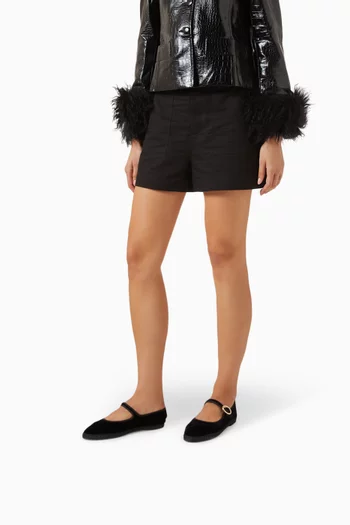 Antonia Mary Jane Flats in Velvet