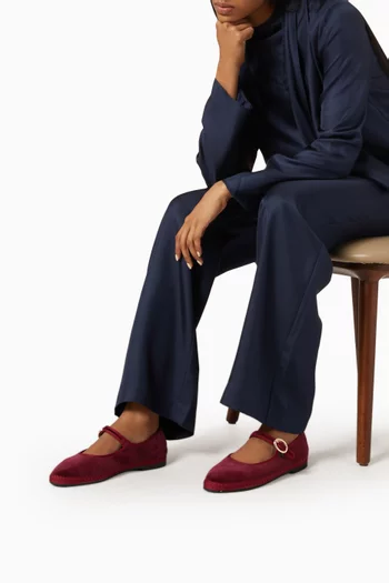 Antonia Mary Jane Flats in Velvet