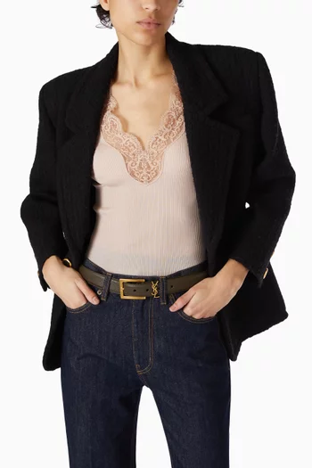 Cassandre Belt in Grained Leather