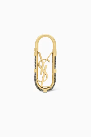 Cassandre Cable Key Ring in Metal