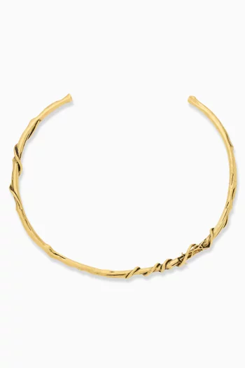 Cassandre Mulberry Torc Necklace in Metal