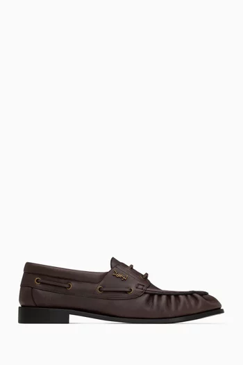 Le Loafer Bateau Boat Shoes in Smooth Leather