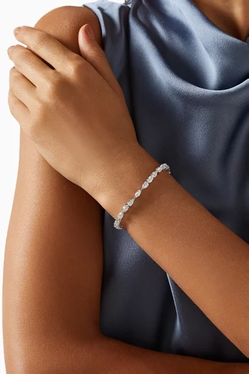 Spectra Diamond Bracelet in Rhodium Vermeil