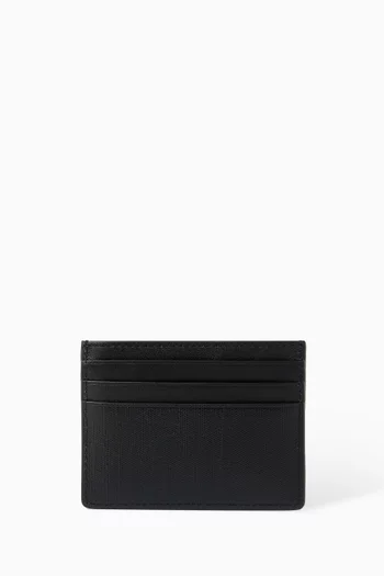 Logo Card Holder in Leather