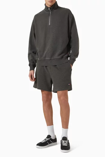 Washed Waffle Beach Shorts in Cotton-terry