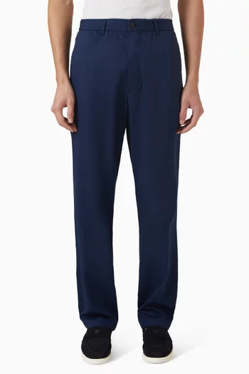 Dover Elasticated Chino Pants in Twill