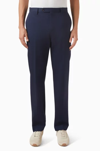 Pleated Pants in Tech-cotton