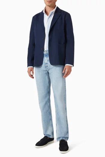 Casual Blazer in Tech Cotton