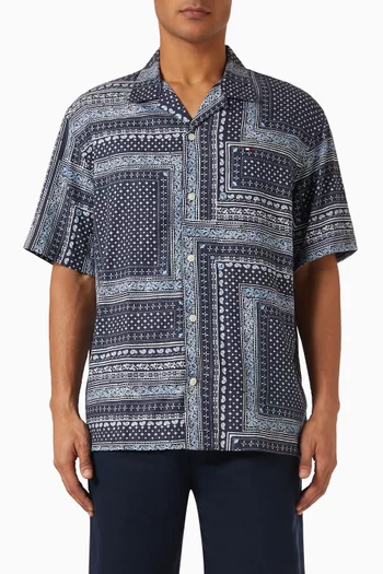 Bandana Print Shirt in Lyocell-blend