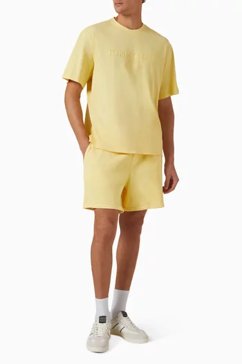 Logo Embroidered Sweat Shorts in Cotton-terry