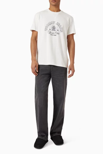 Crest Logo T-shirt in Cotton